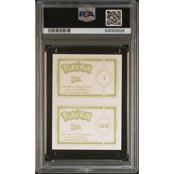POP 1 Merlin 2005 Pokemon Ultimate Stickers Series 7 Bulbasaur Tauros PSA 8 Holo - Picture 2 of 4